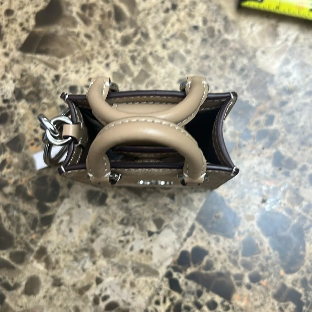 Coach Tan Mini Bag. Keychain/Purse Charm. - Picture 6 of 11